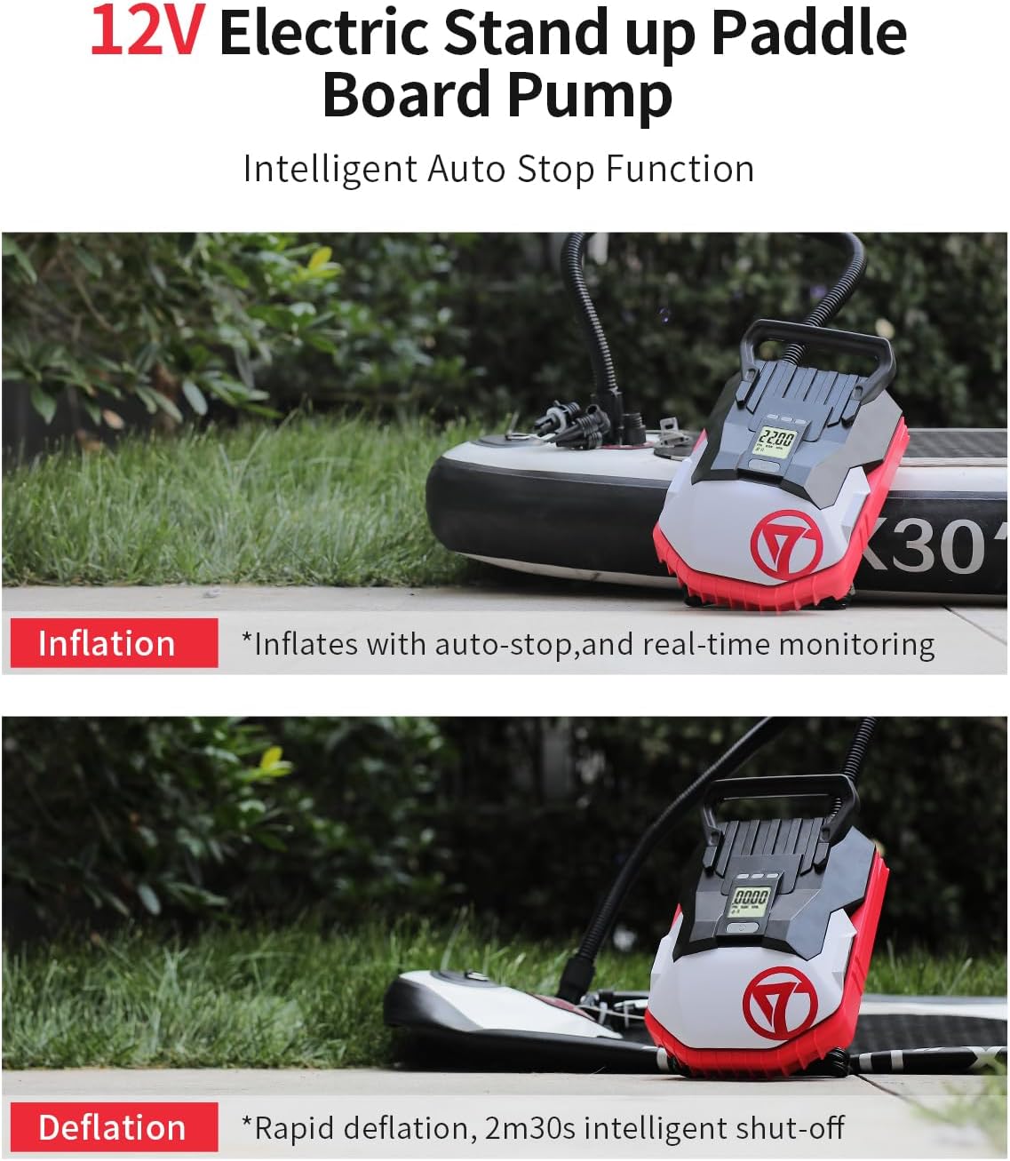 Thumbnail 2 de GICLE Paddle Board Pump 22 PSI electric pump 🏄♀