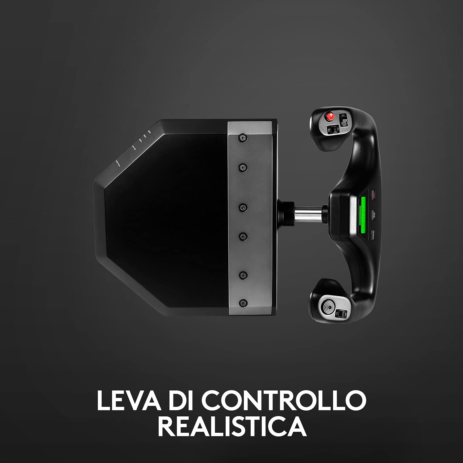 Thumbnail 1 de Logitech G Saitek Pro Flight Yoke System (PC, USB) con leva in acciaio e 75 controlli programmabili – nero