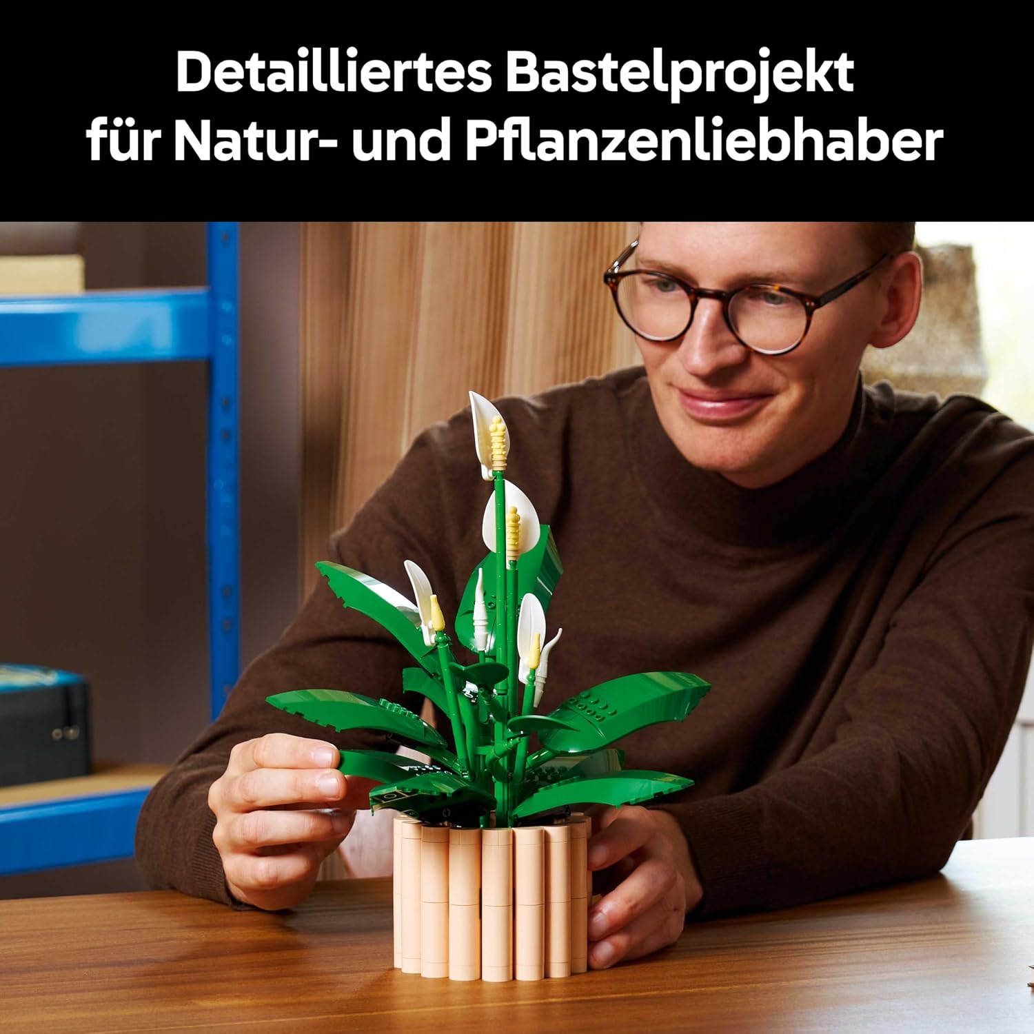 Detalle 1 de LEGO Botanicals Friedenslilie 11504 – Kunstblume