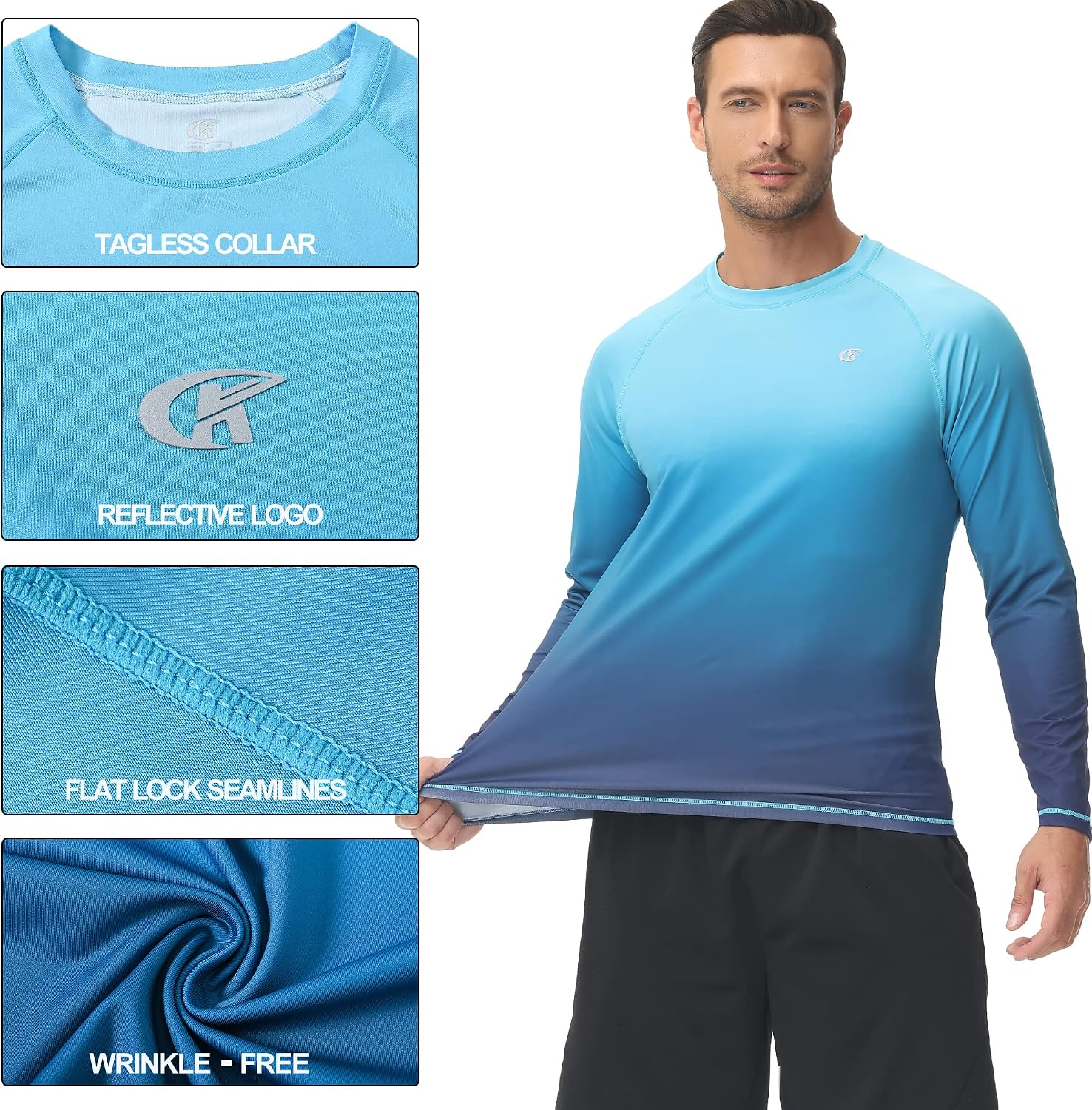 Thumbnail 2 de Men's Long-Sleeve Swim Shirt