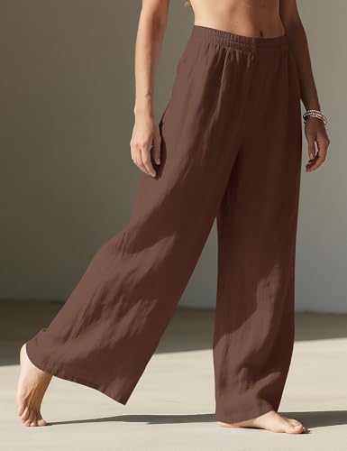 Thumbnail 2 de Rapbin Wide Leg Linen Trousers for Women UK – Summer Palazzo Pants