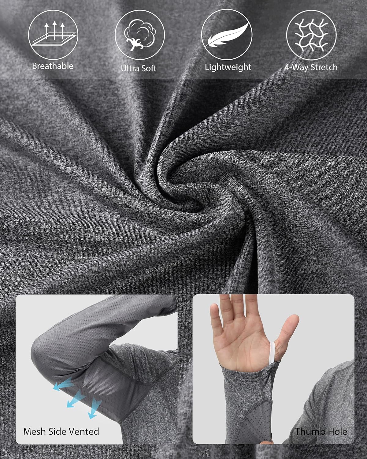 Thumbnail 3 de Roadbox Men’s UPF 50+ Long Sleeve Fishing Shirt with UV Sun Hoodie