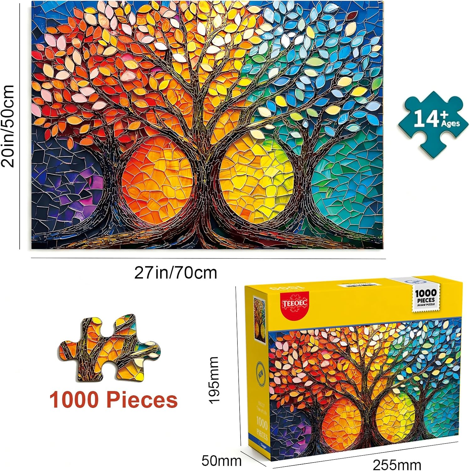 Detalle 2 de TEEOEC 1,000-Piece Jigsaw Puzzle