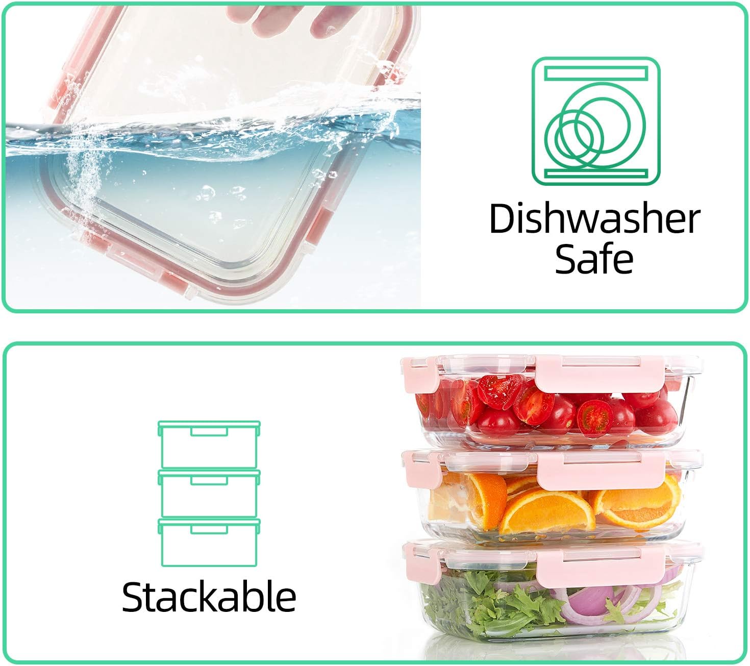 Thumbnail 3 de C CREST 10-Pack Glass Meal Prep Containers 🍲