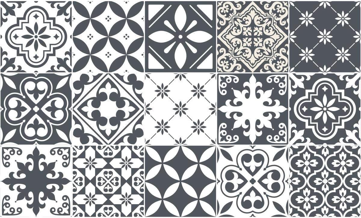 Sticker carrelage ciment 15 x 15 cm 🏠