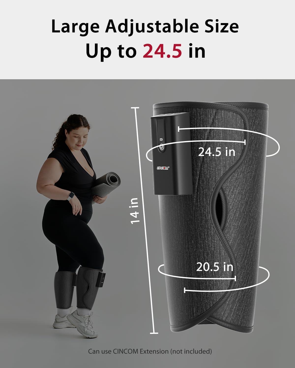Thumbnail 5 de CINCOM Leg Massager with Heat and Air Compression