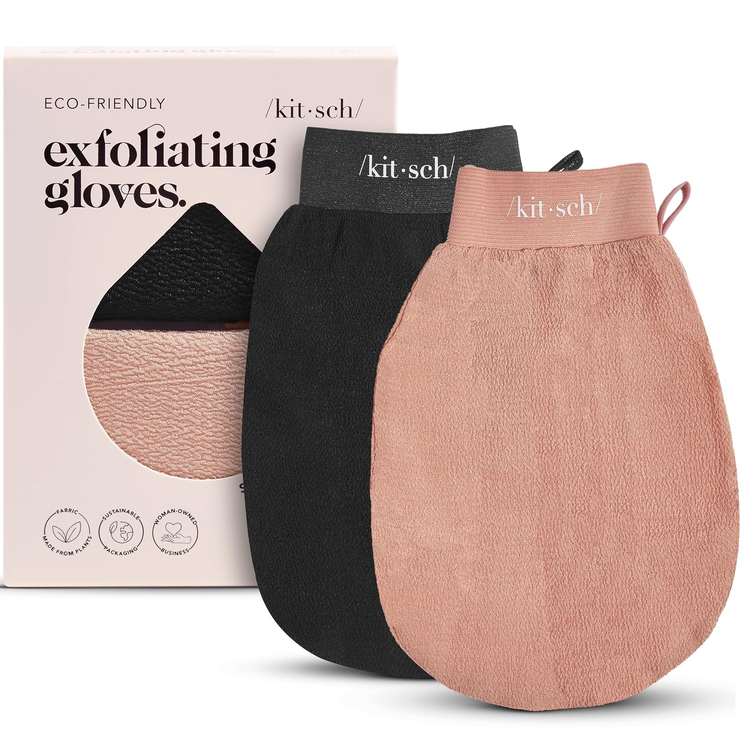 Detalle de Kitsch Exfoliating Gloves 2pc Korean mitt