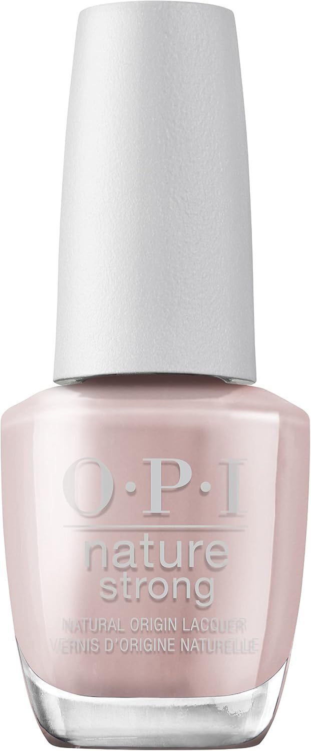 Detalle de OPI Nature Strong Nail Polish (Vegan) – Quick Dry, Long-Lasting Gloss in Nude & White, 15ml