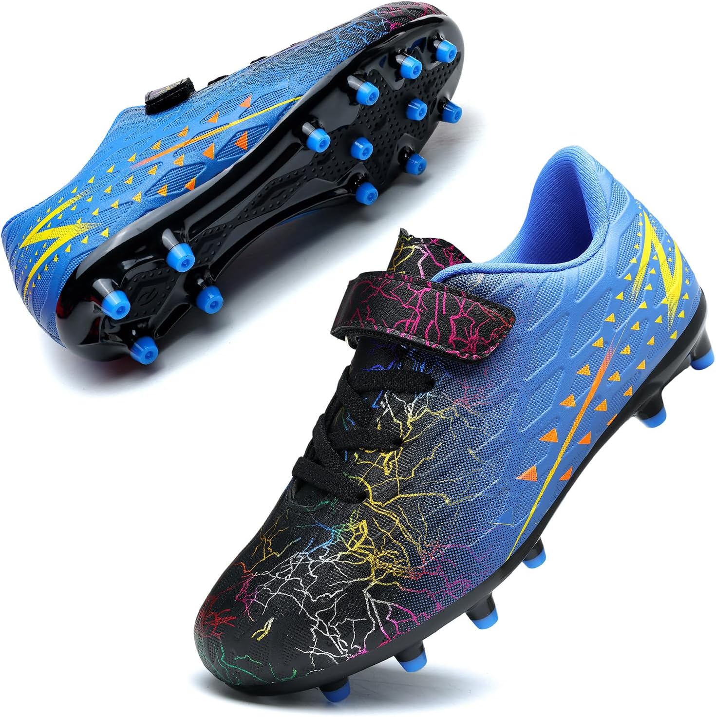 Kids Football Boots Shoes FG/AG for Boys and Girls – Breathable, Lightweight Turf and Grass Cleats