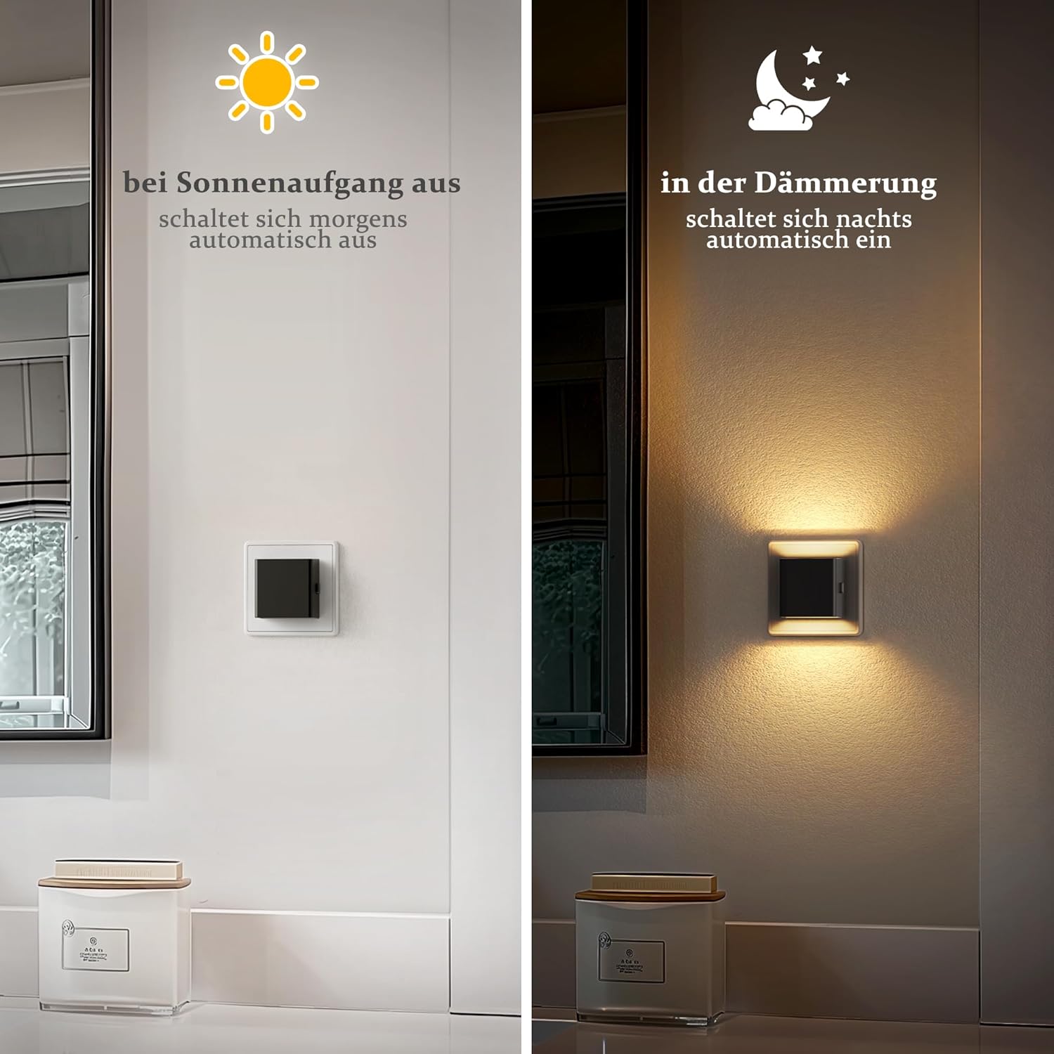 Thumbnail 1 de Emeritpro Nachtlicht Steckdose mit Dämmerungssensor – 2er-Set, 1W LED, 3000K Warmweiß