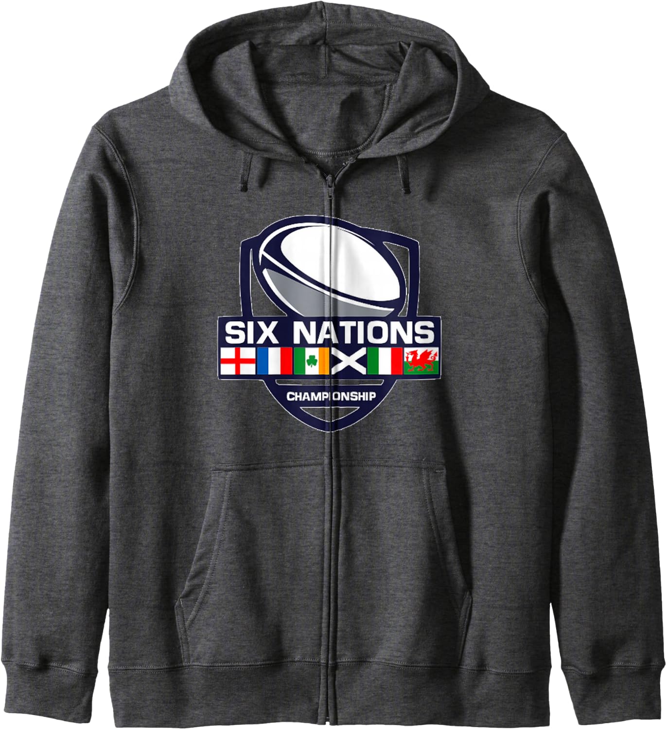 Thumbnail 6 de Sei Nazioni Rugby Felpa con Cappuccio