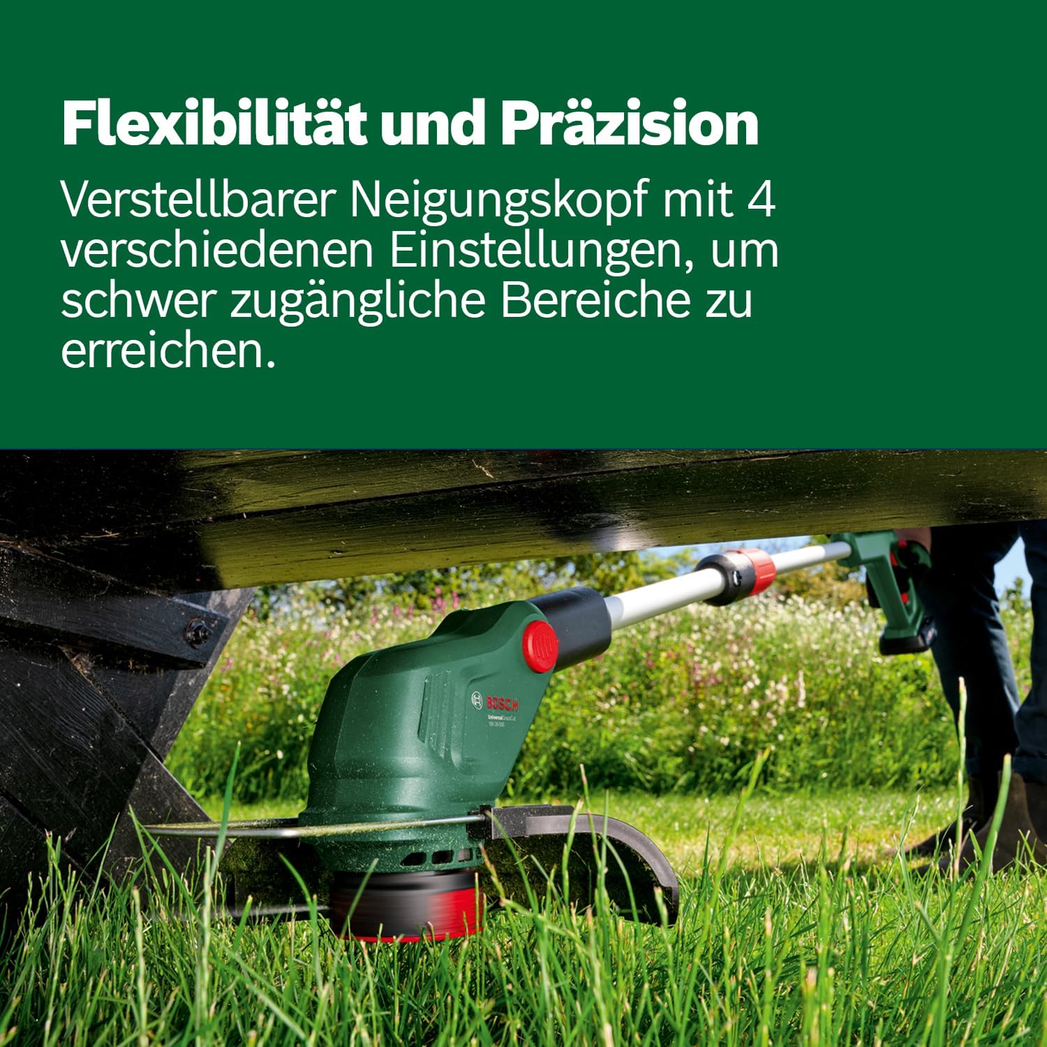 Thumbnail 4 de Bosch Akku-Rasentrimmer UniversalGrassCut 18V-26-500 (ohne Akku, ohne Ladegerät) – fürs Rasenkanten- und -trimmen