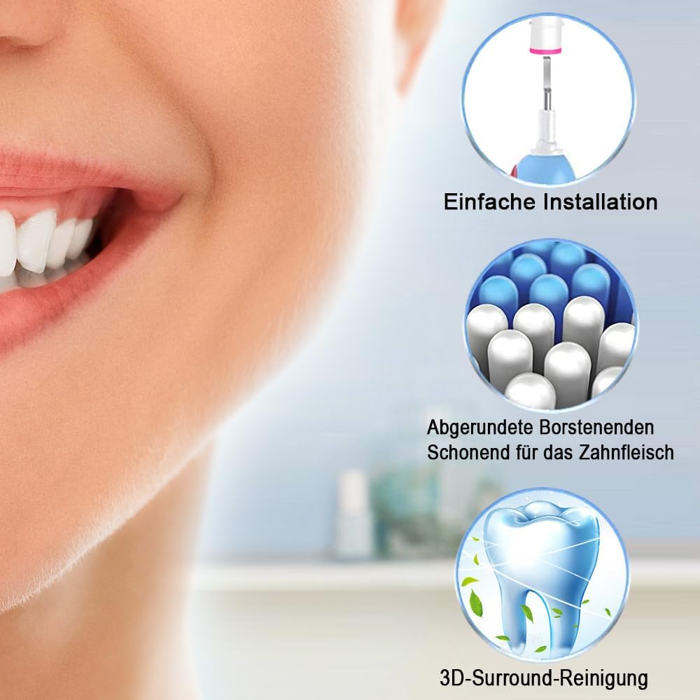 Thumbnail 2 de Betterchoi 16 Sensitive Aufsteckbürsten kompatibel mit Oral-B (weiche Borsten) – für schonende Reinigung