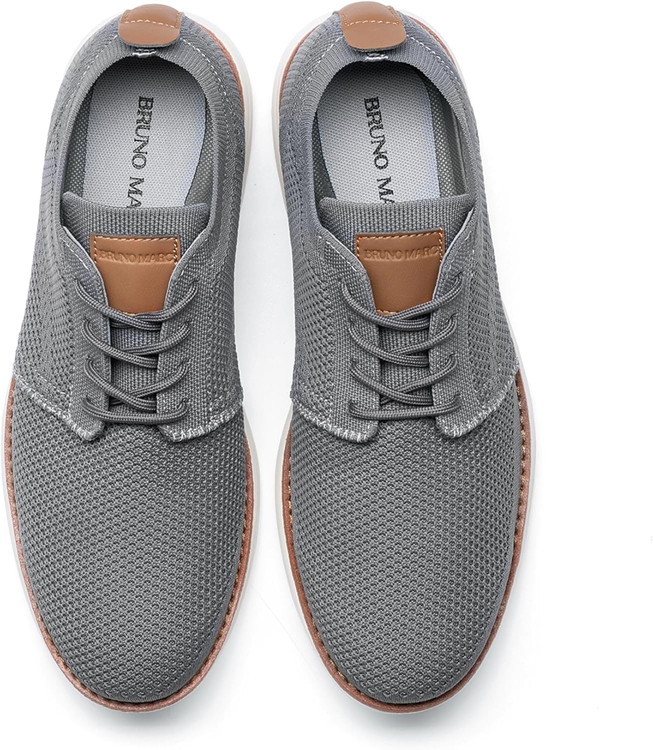 Thumbnail 3 de Bruno Marc Men’s KnitFlex Breeze Mesh Sneakers Oxford Lace-Up Lightweight Walking Shoes