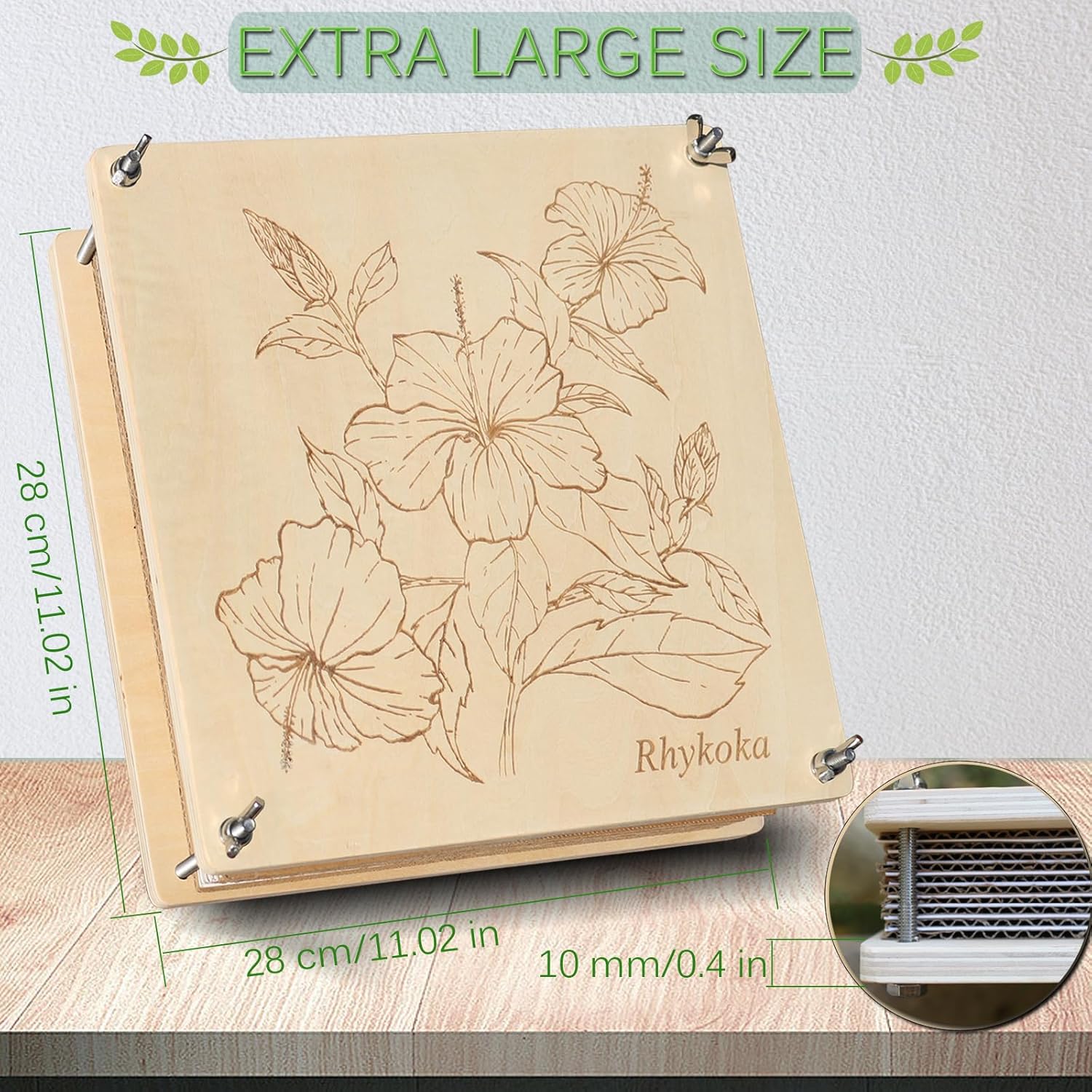 Thumbnail 1 de Rhykoka Extra Large Flower Press 11x11 inch
