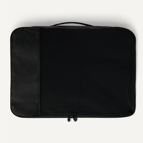 Detalle 1 de Amazon Essentials juego de 4 cubos para viaje con doble cremallera y panel de malla (2 medianos/2 grandes)