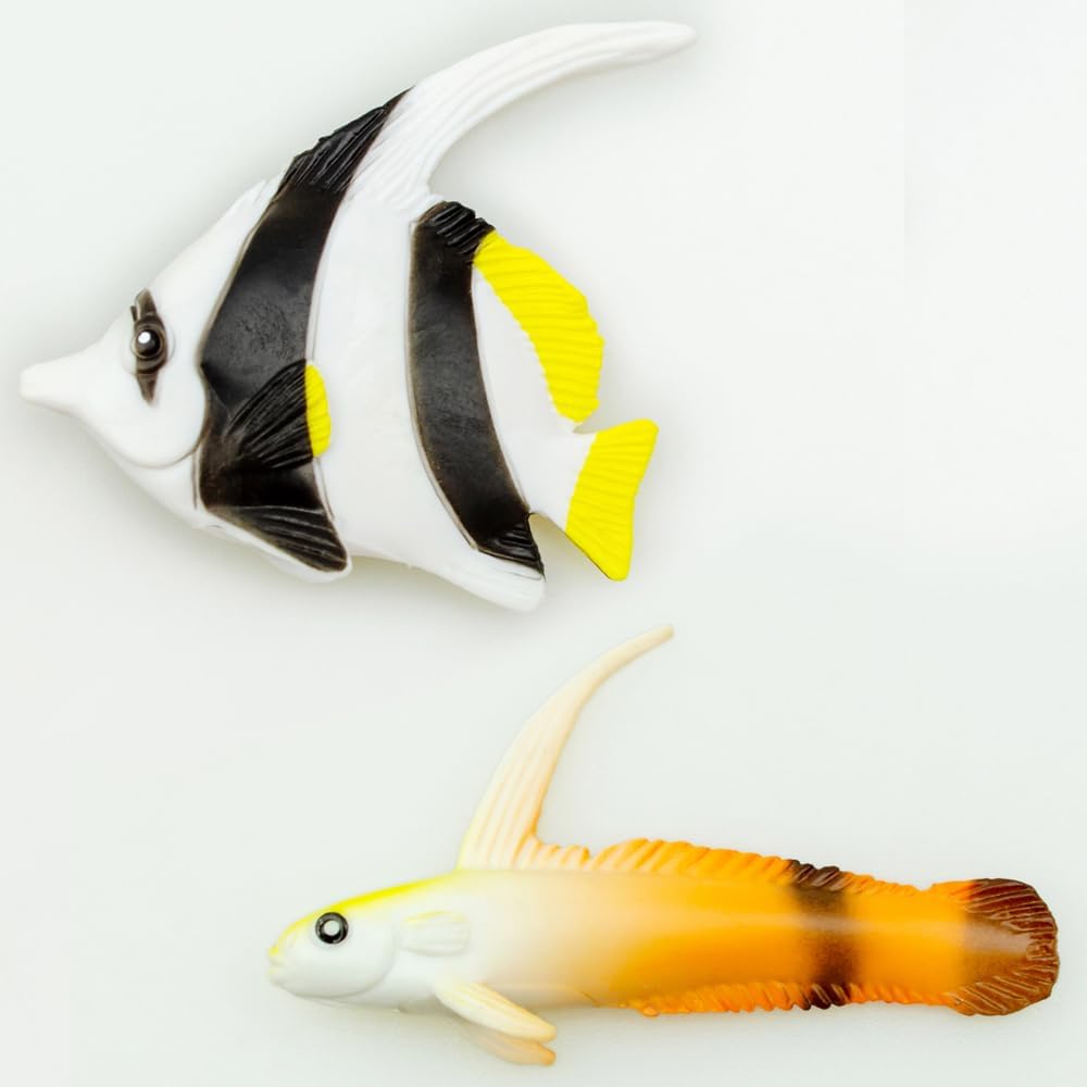 Detalle de ザ・アクセス 魚フィギュア 12種類の立体図鑑おもちゃ PVC製