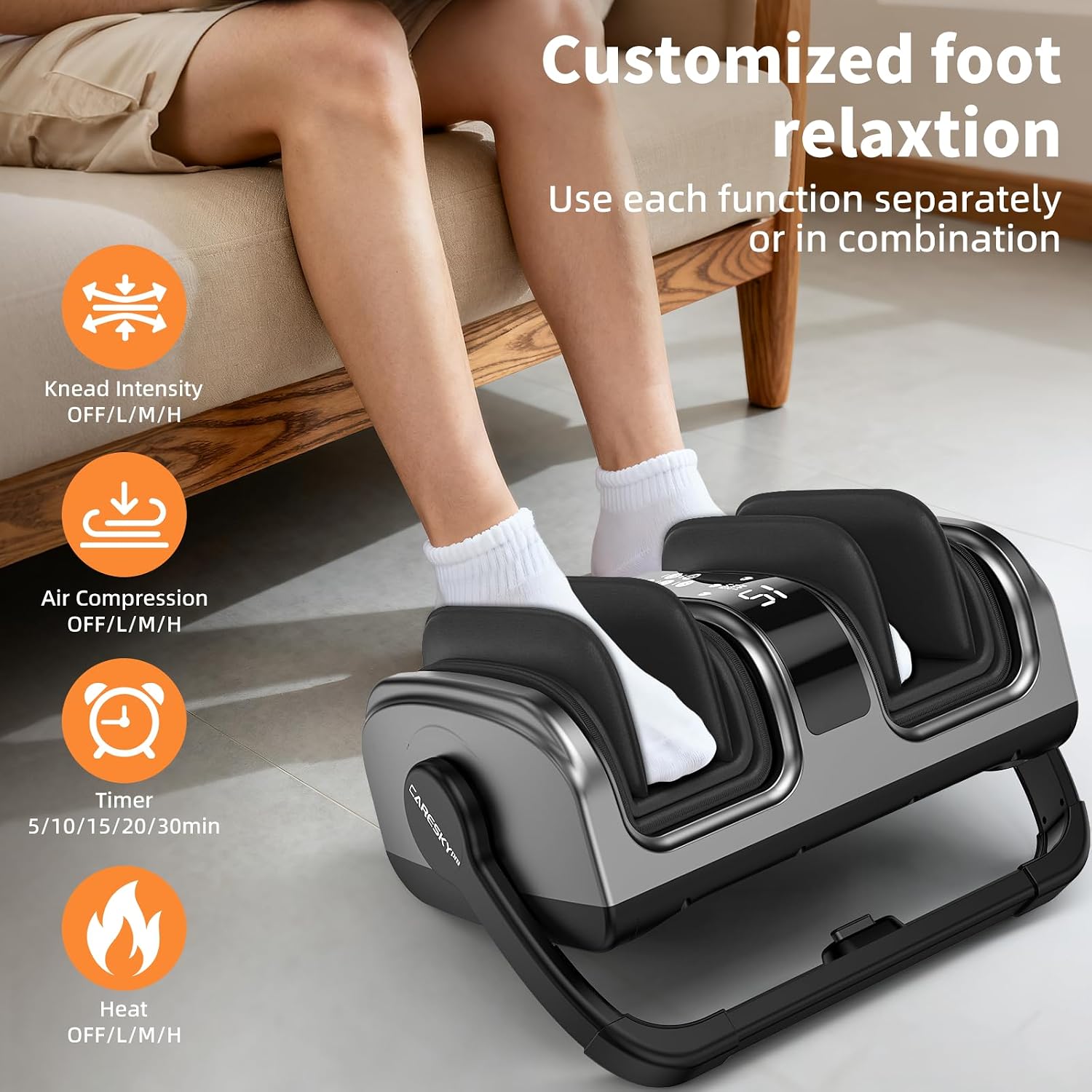 Detalle de CARESKY Shiatsu Foot Massager