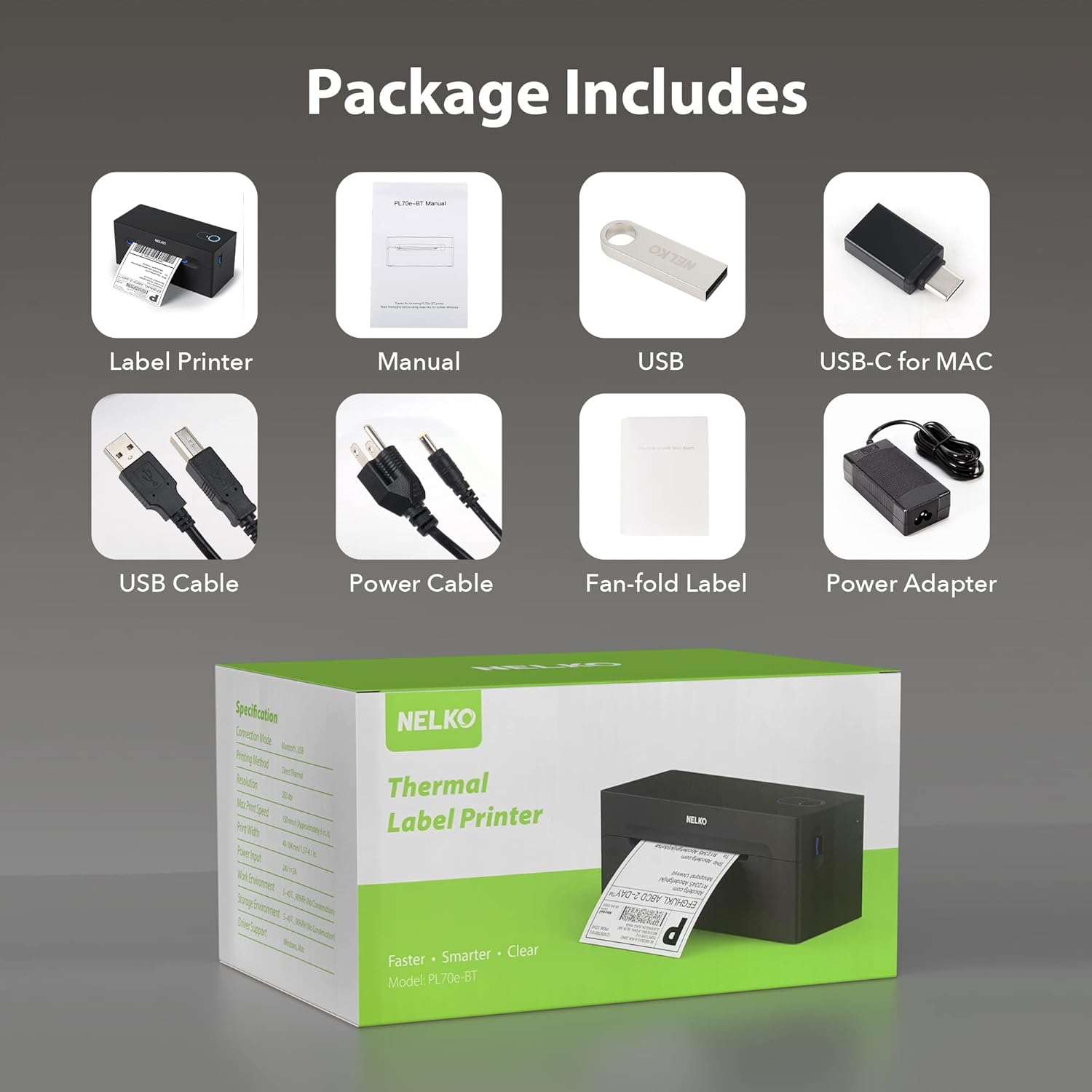 Thumbnail 5 de Nelko Bluetooth Thermal Label Printer 📨