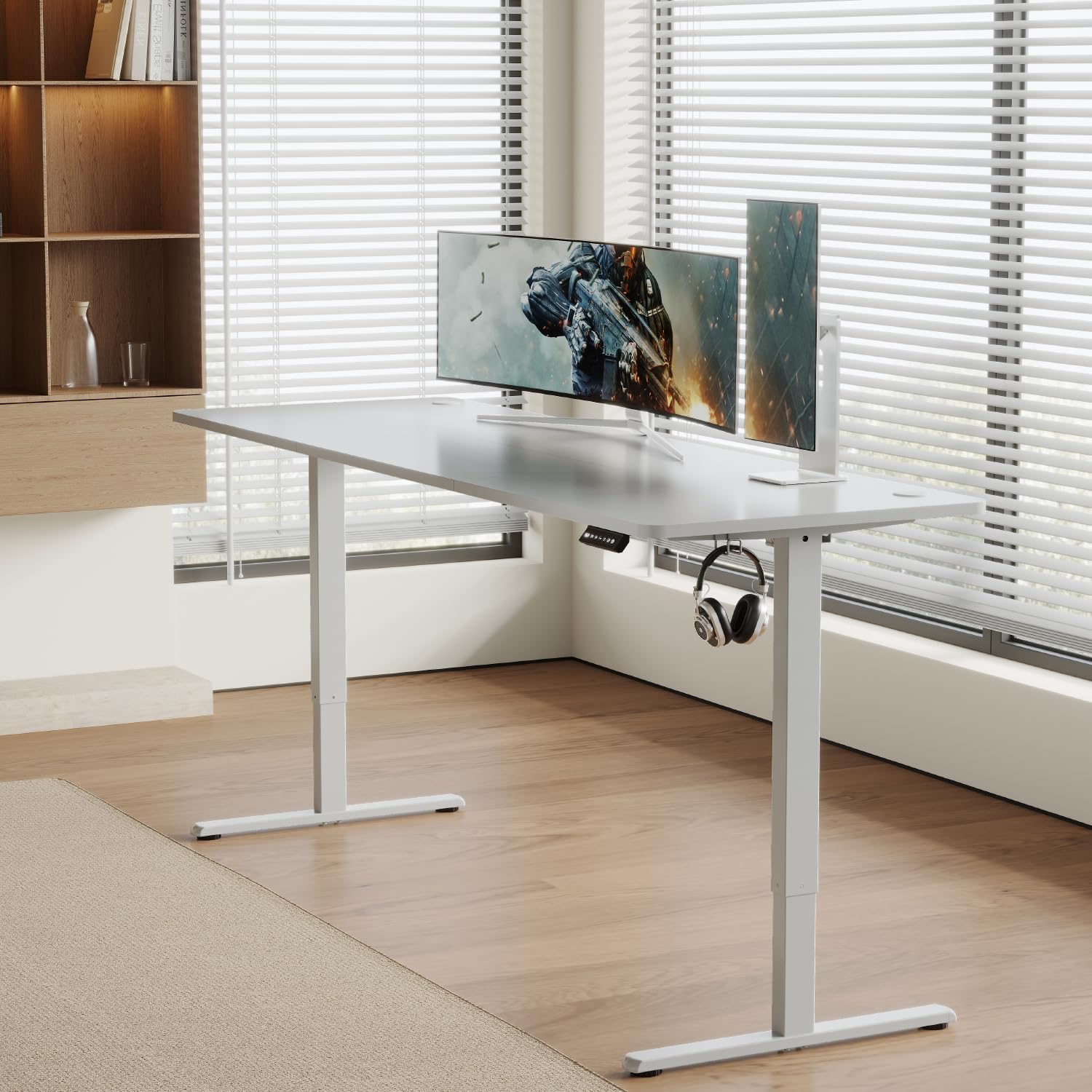Detalle de Airfish f4ad28d6-426a-444e-a155-f54fb98c1a25 elektrisch zit-sta bureau 200 x 80 cm