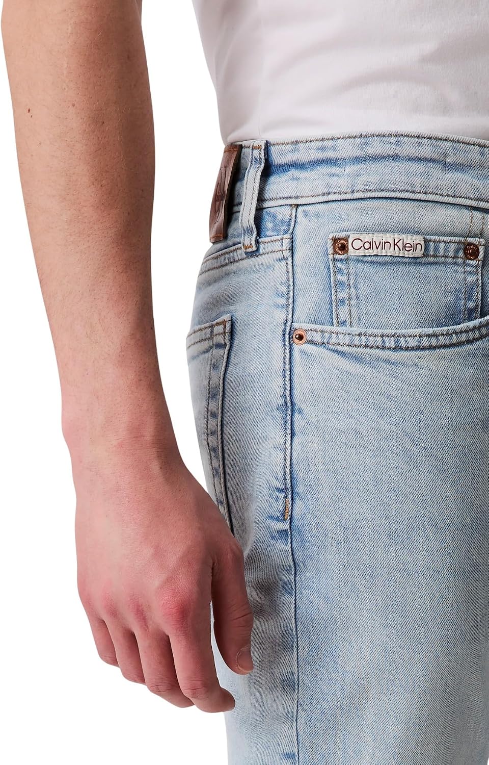 Detalle de Calvin Klein Uomo Jeans Marbled Beacon Slim Fit