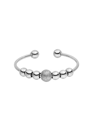 Detalle de Purelei Anxiety Balance Ring – verstellbarer Ring mit Balance-Kugel aus Edelstahl, 14K vergoldet, 18K Roségold oder Silber