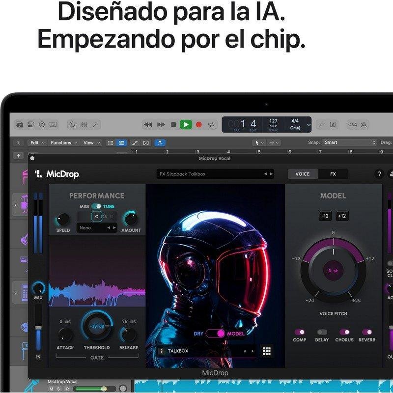 Detalle de Apple MacBook Pro 14 pulgadas M5 Pro 18 núcleos, 24 GB RAM, 2 TB SSD – Negro Espacial