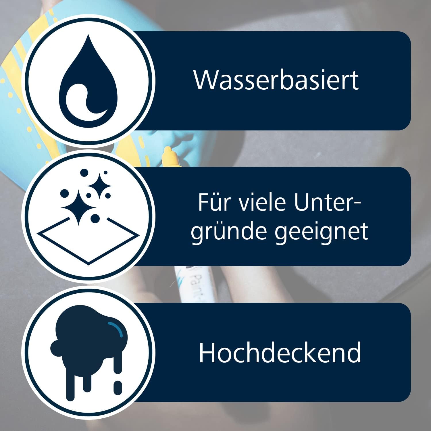 Detalle de Schneider Paint-It Acrylstifte 120202 im 5er Pack, rot – deckender Acrylmarker mit 4 mm Rundspitze