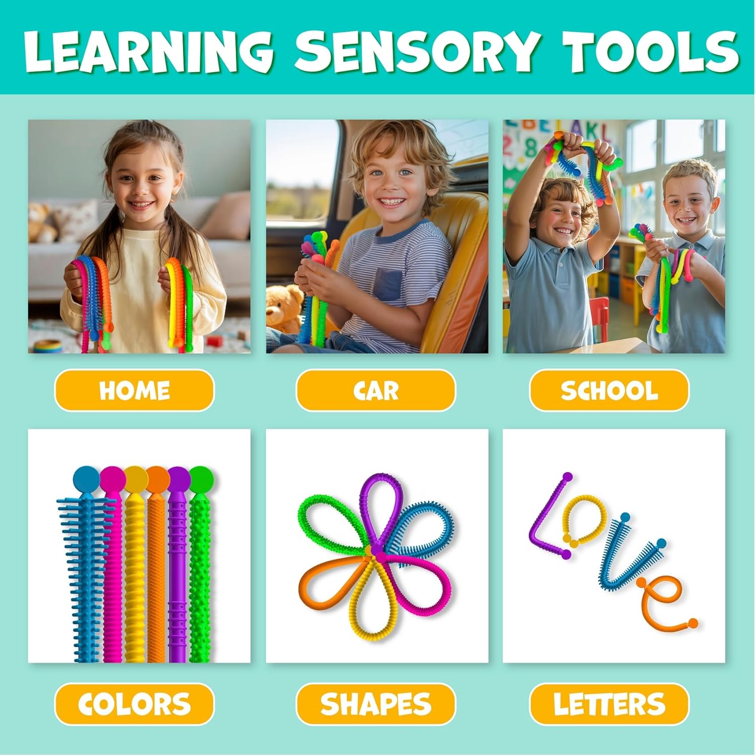 Thumbnail 4 de BUNMO Stretchy Sensory Strings 6-pack