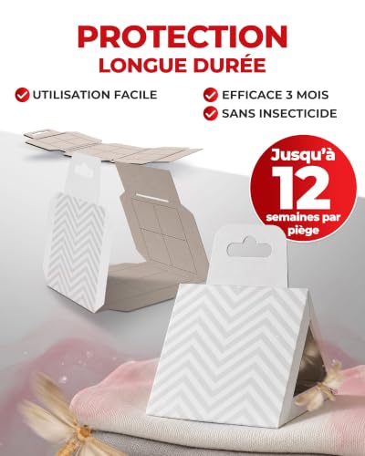 Thumbnail 4 de PIC Piège Mites Textiles – Lot de 8 pièges à phéromones non toxiques pour armoires et placards