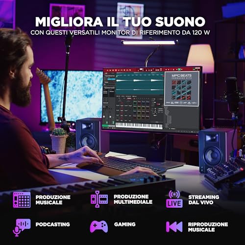 Detalle 2 de M-AUDIO BX4: Monitor da Studio cablati in coppia da 4,5" per scrivania