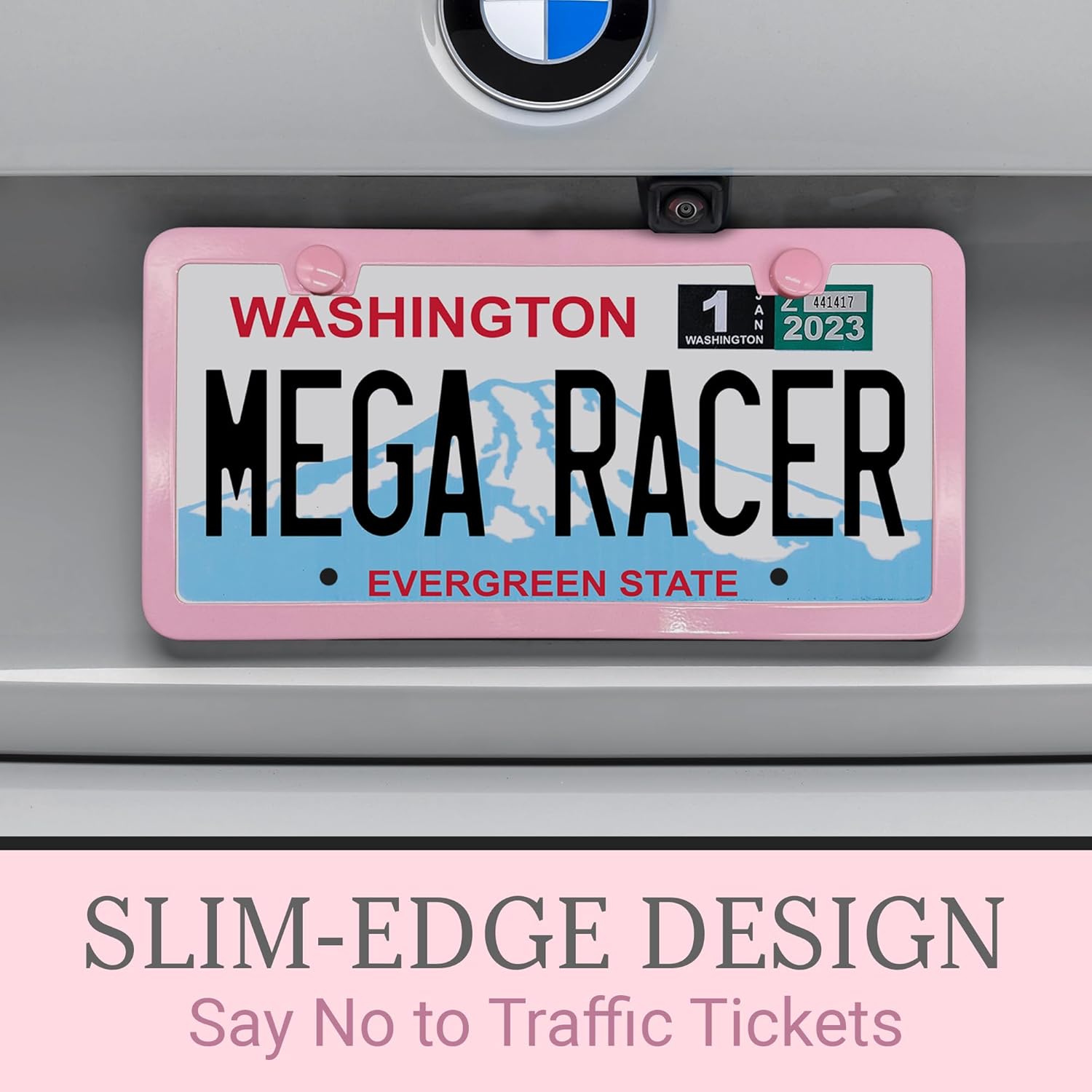 Thumbnail 6 de Premium Princess Pink License Plate Frames – 2 Pack