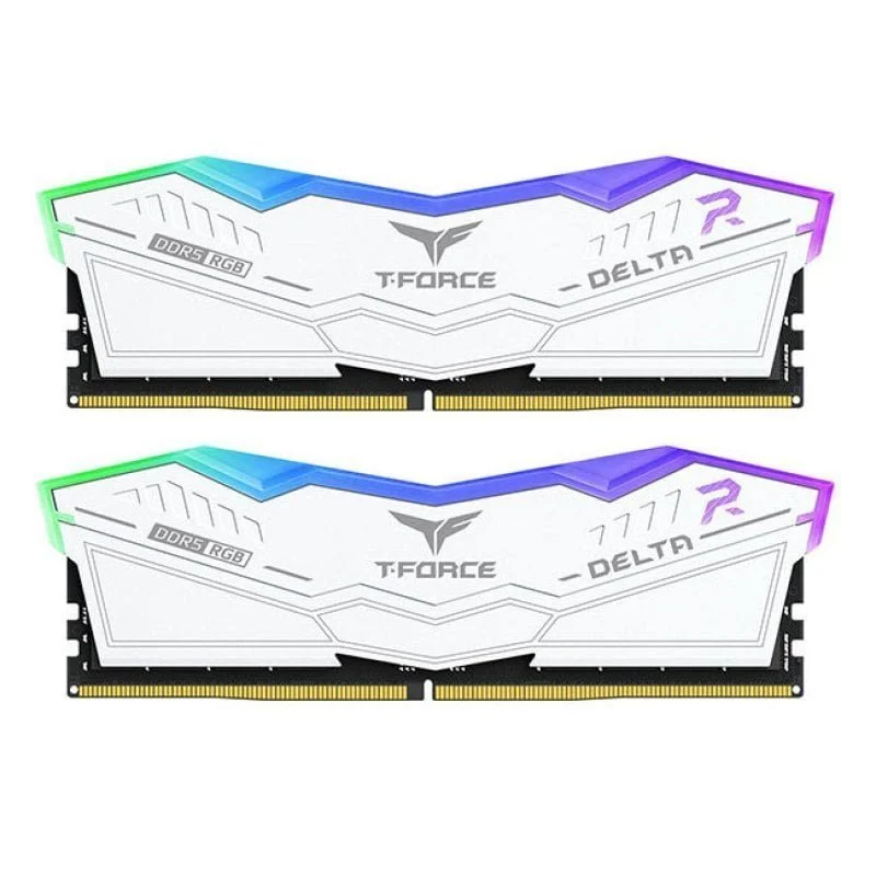 Detalle de Team Group Delta White RGB 32 GB DDR5 7600 MHz CL36