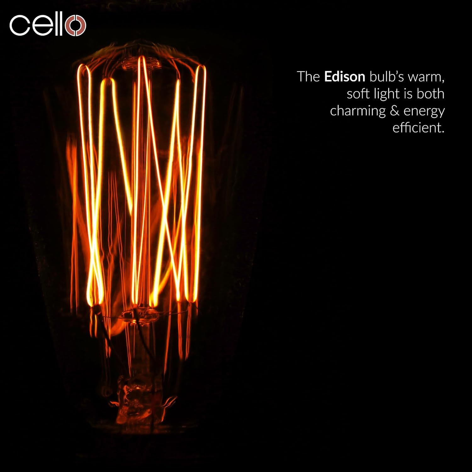 Thumbnail 4 de Cello Beacon Edison electric wax melt burner (flame-free) with Edison bulb