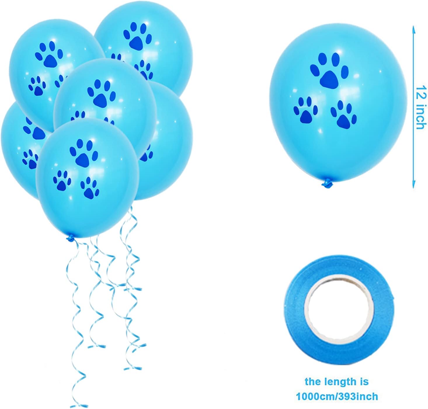 Thumbnail 3 de SUOXU Dog Birthday Party Supplies set with hat, bandana, bow tie, banner, balloons and ribbon