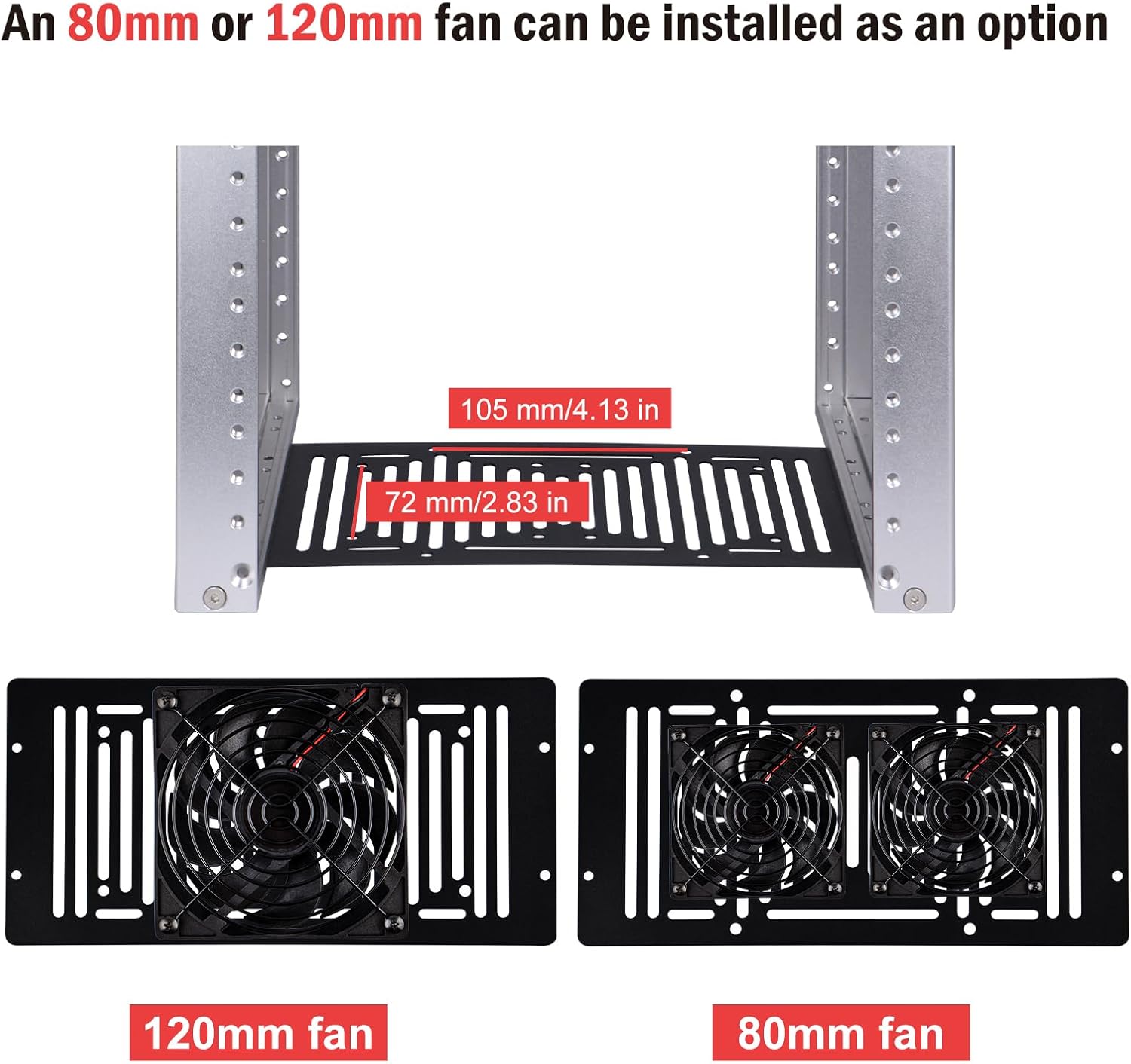 Thumbnail 3 de GeeekPi DeskPi RackMate T1: 10-Inch, 8U Mini Server Rack with Transparent Sides