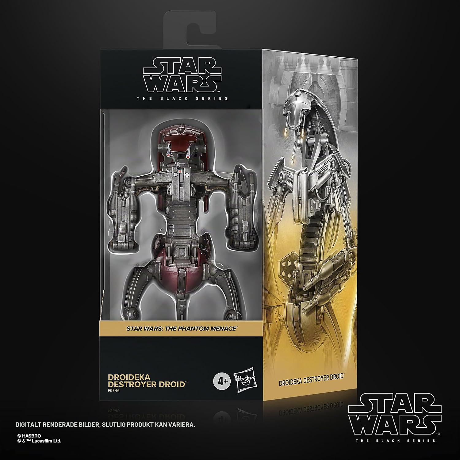 Thumbnail 1 de Star Wars The Black Series F95465L00 Droideka-actionfigur med två blasters