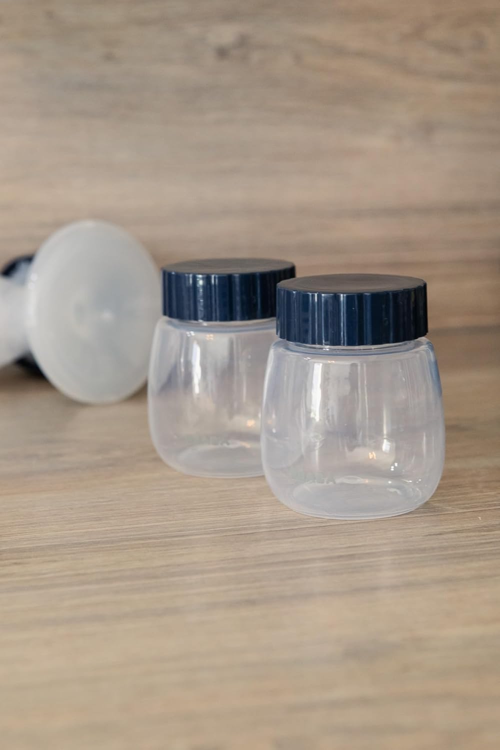 Thumbnail 1 de Lot de 2 flacons de recueil et conservation pour tire-laits Beaba – capacité 180 ml, adaptés réfrigérateur et congélateur