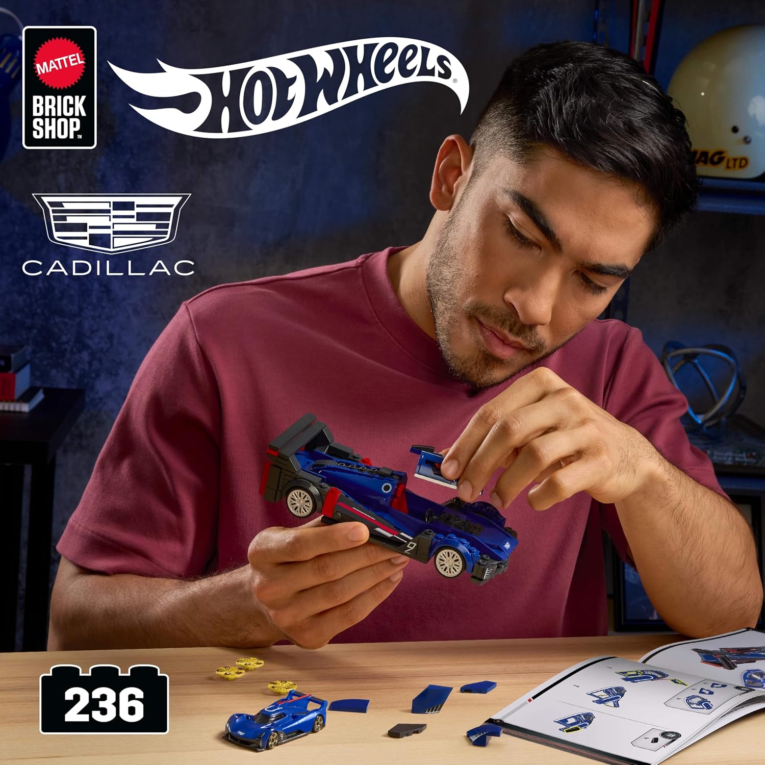 Detalle 2 de Mattel JFR89 Cadillac Project GTP 236 pezzi