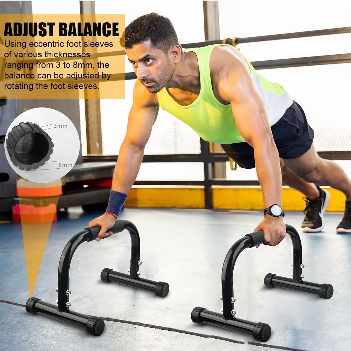 Thumbnail 3 de AmazeFan Parallettes Bars 17×10×10in Calisthenics Equipment 🏋