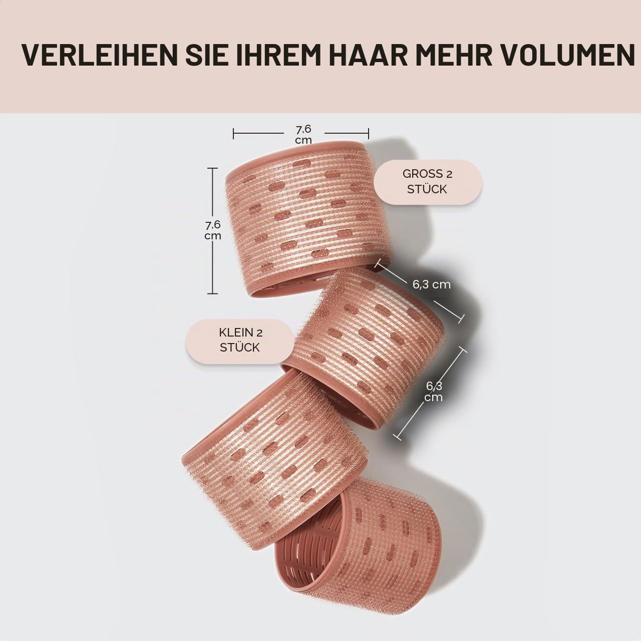 Thumbnail 1 de Kitsch XL Ceramic Thermal Hair Rollers – 4 Velcro-Wärmerollen für mehr Volumen (2,5" & 3")