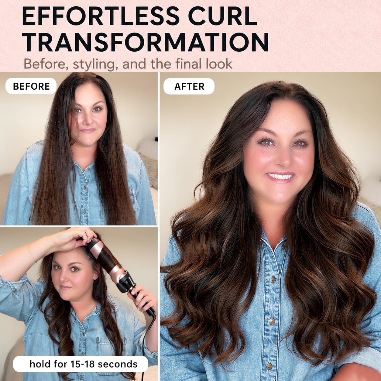 Detalle de Hahahope curling iron, 2-inch barrel