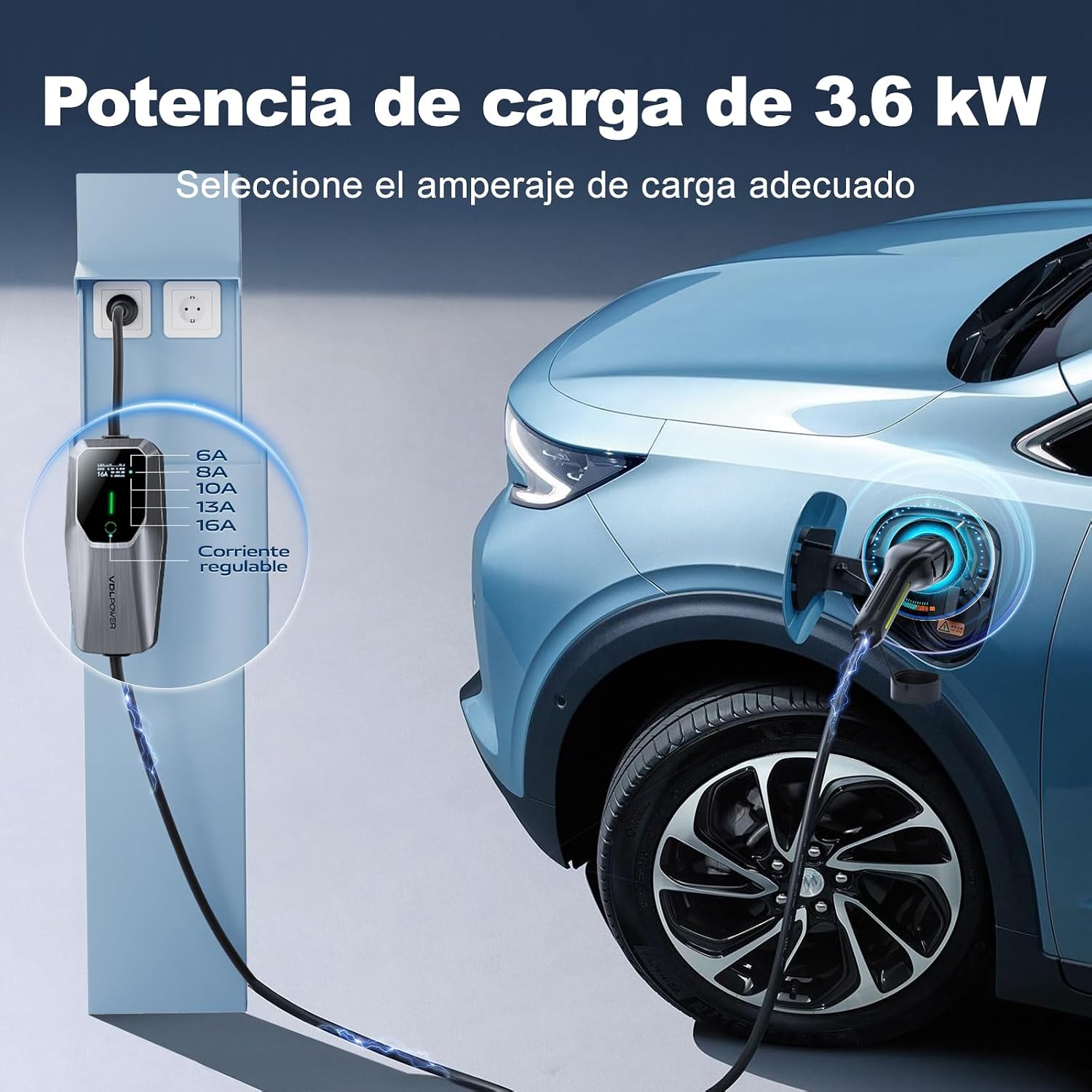 Detalle 2 de VDLPOWEREU EC11 3,6 kW Tipo 2 15 m