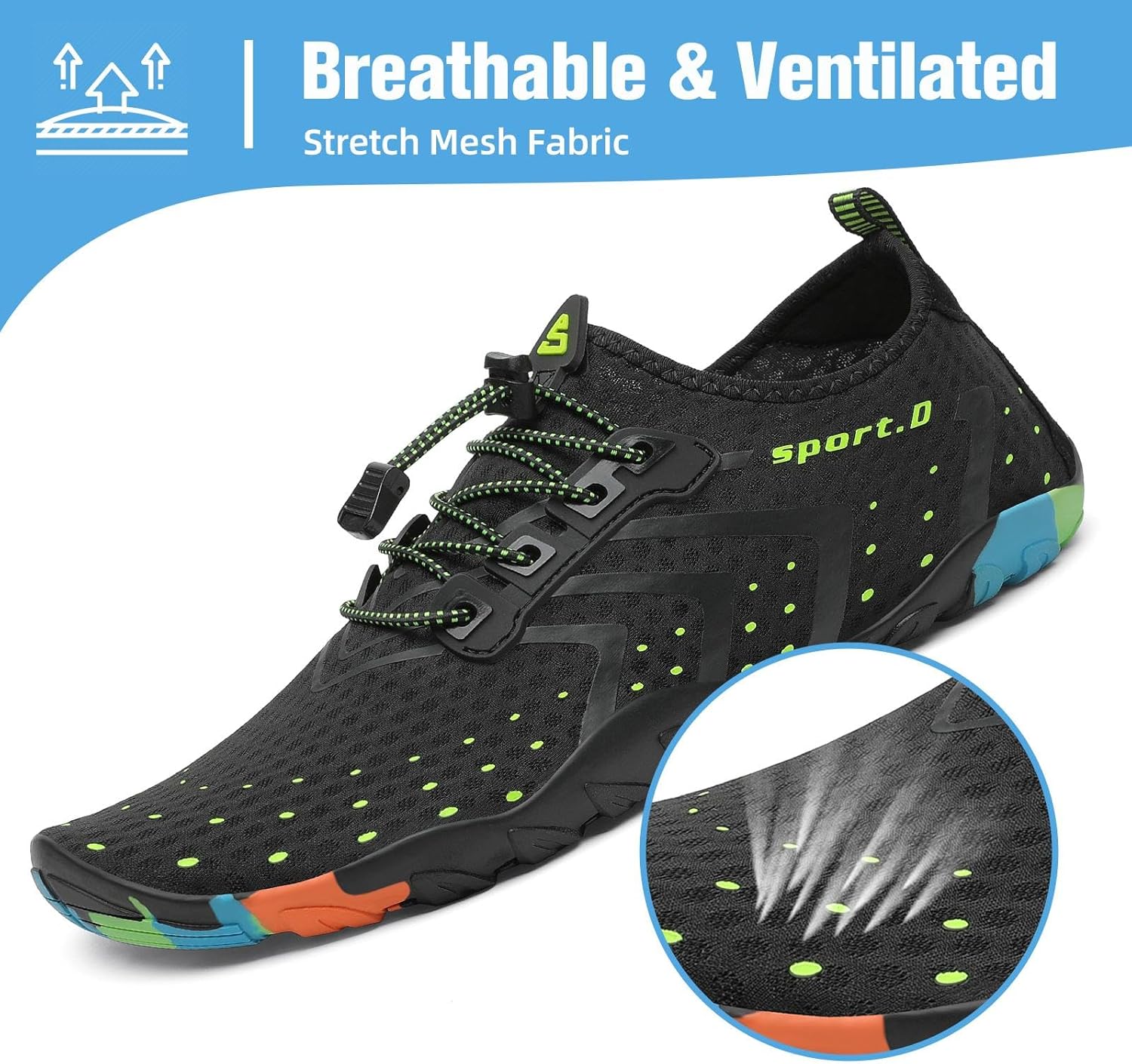 Thumbnail 3 de Mishansha Water Shoes for Women & Men — Quick-Dry, Drainage Hole Aqua Shoes