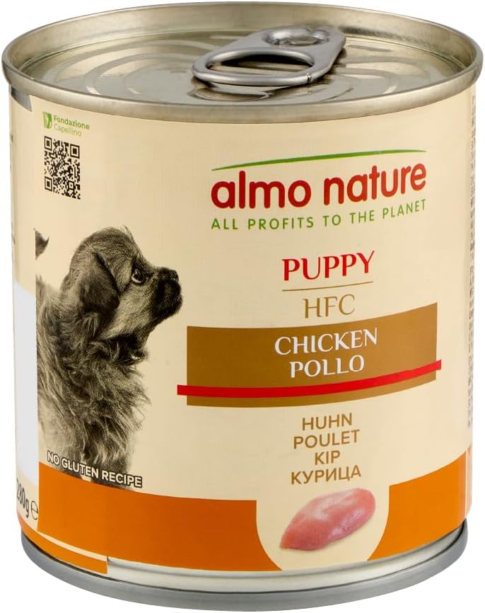Detalle de Almo Nature HFC Puppy Umido al Pollo – 280 g, confezione da 12: qualità Human Grade per cuccioli