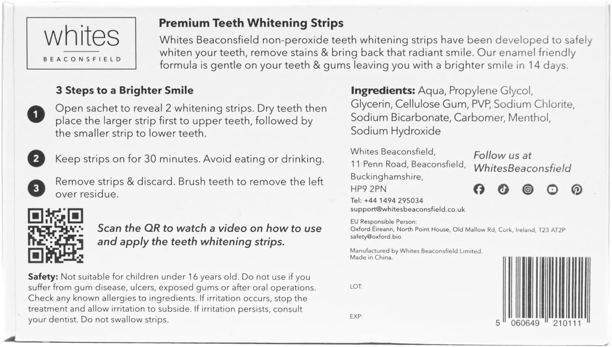 Thumbnail 6 de Whites Beaconsfield Teeth Whitening Strips 28-day kit 🪥