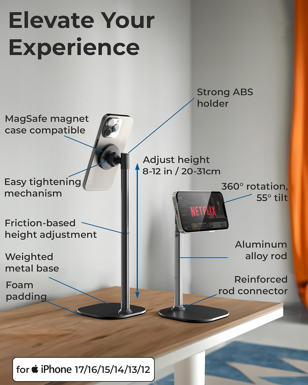 Thumbnail 5 de COOPER MagStand Adjustable MagSafe iPhone Stand