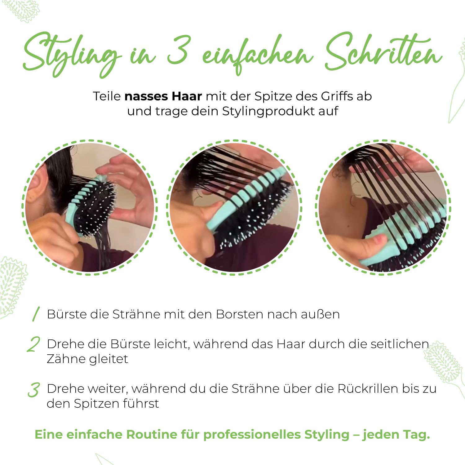 Thumbnail 5 de LAC FOR YOU Lockenbürste Rib – Curly Hair Brush für Bounce-Locken (hellblau)