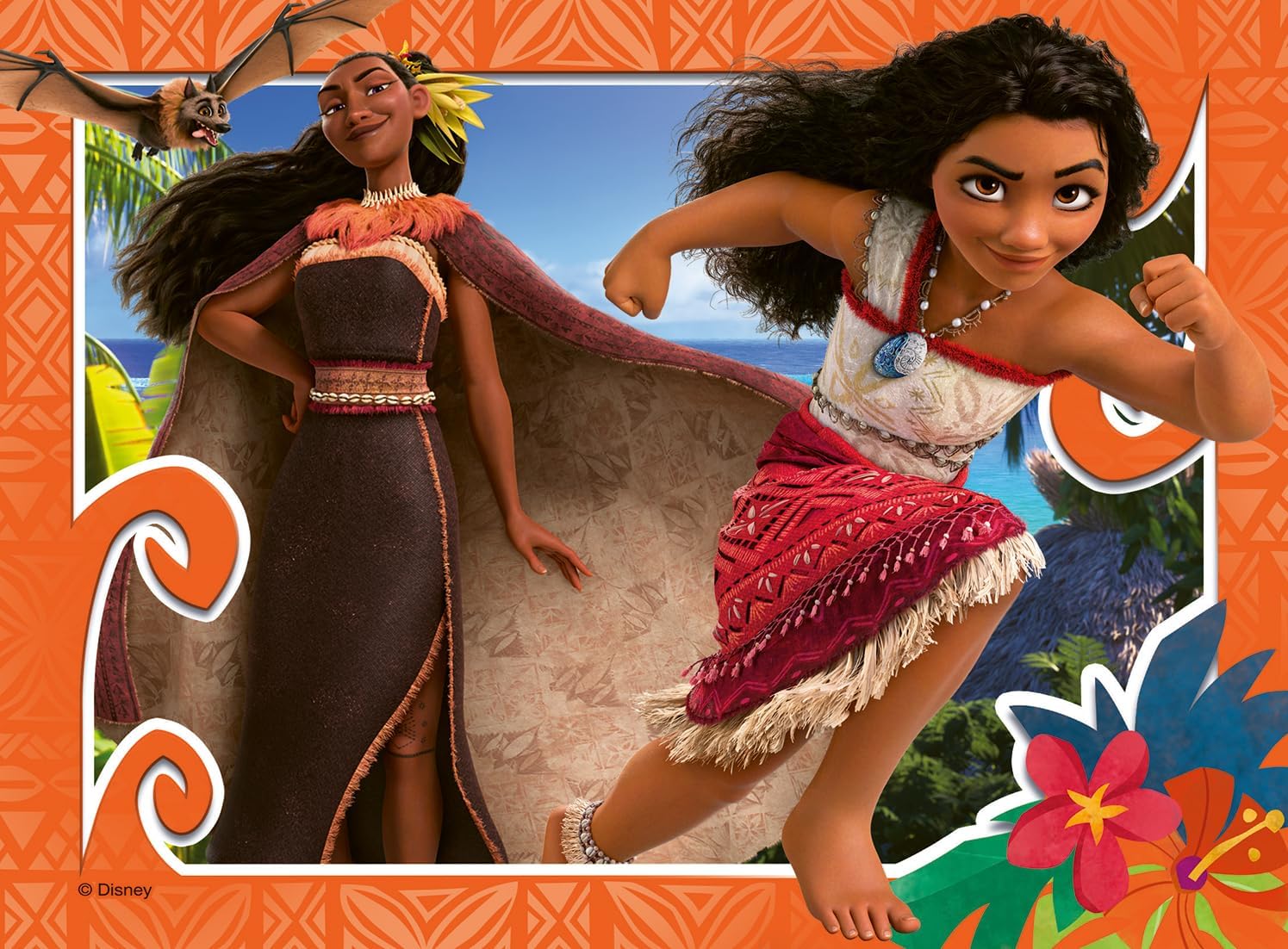 Detalle 2 de Ravensburger Puzzle Disney Vaiana 4 en 1 19x14 cm