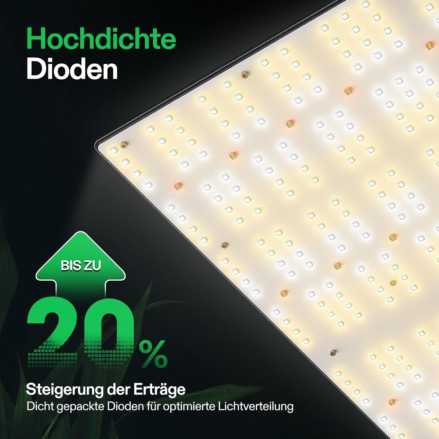 Detalle 2 de VIVOSUN VS3000 LED Grow Lampe – Vollspektrum, dimmbar, IP65, 300 W